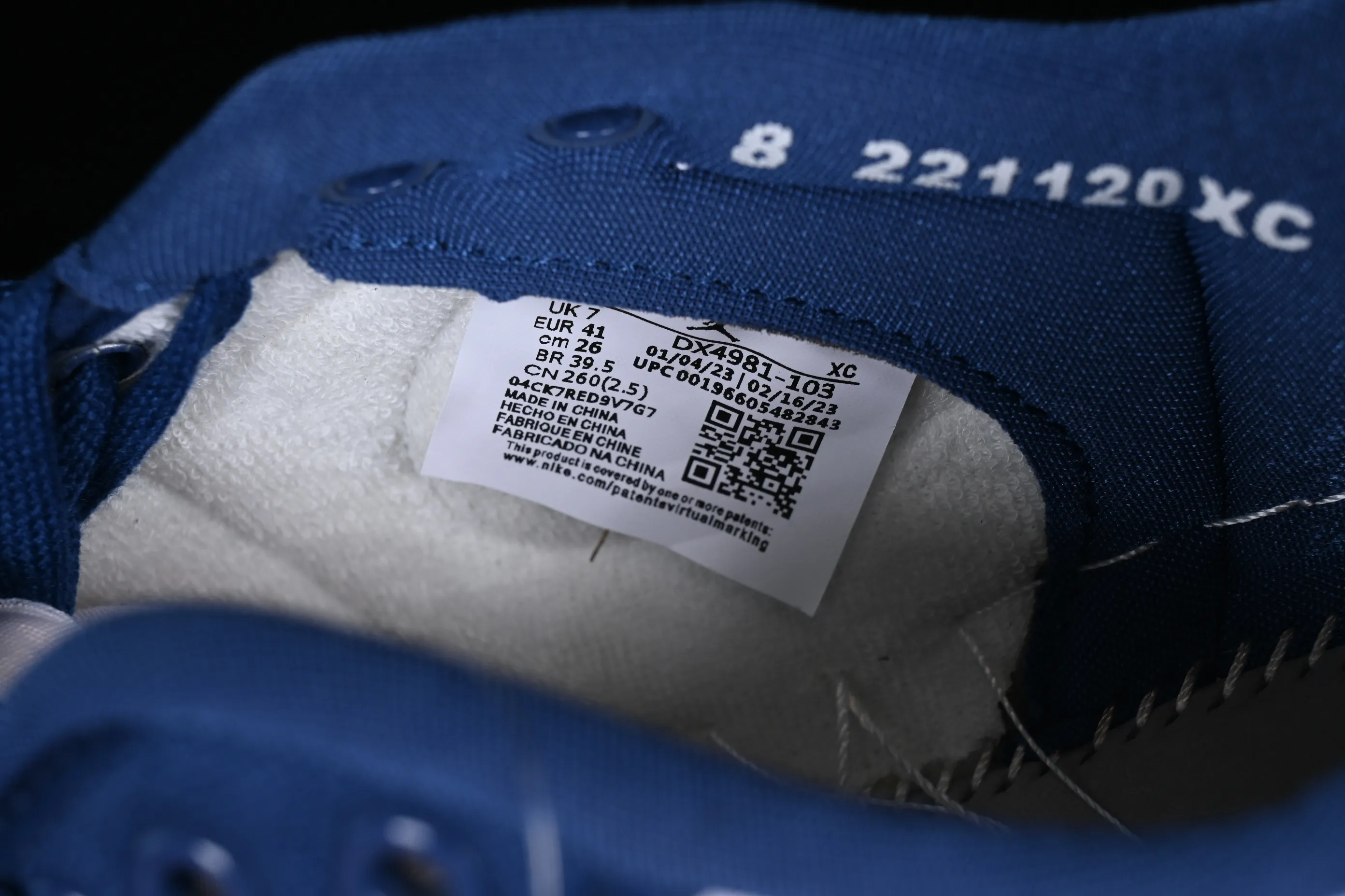 All categories Air Jordan Jordan series basketball shoes Air Jordan 1 Low Z version AJKO 1 Low Shadow AJ1 Joe 1 white blue cultural casual shoes DX4981-103